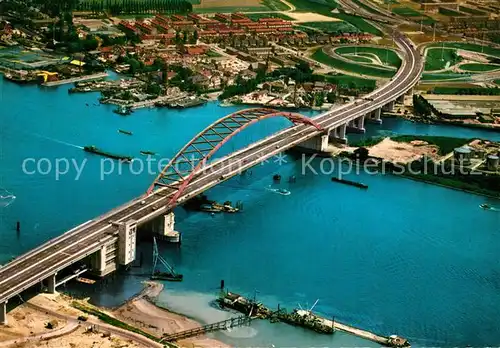AK / Ansichtskarte Rotterdam Fliegeraufnahme Bruecke Rotterdam