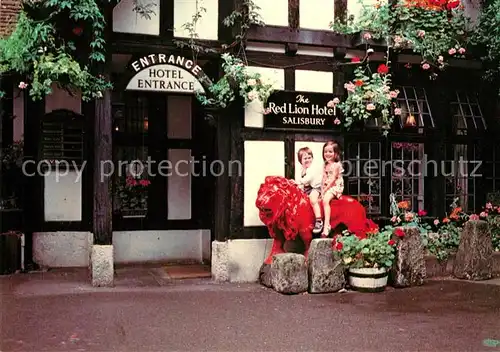 AK / Ansichtskarte Salisbury_Wiltshire Red Lion Hotel 