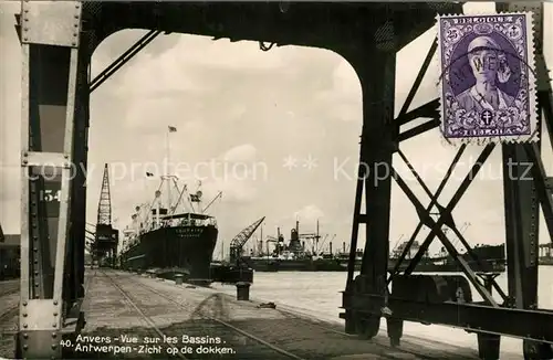 AK / Ansichtskarte Anvers_Antwerpen Bassins Anvers Antwerpen
