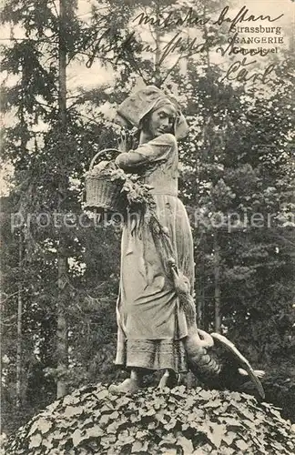 AK / Ansichtskarte Strassburg_Elsass Orangerie Gaenseliesel Strassburg Elsass