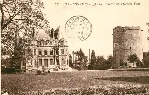 AK / Ansichtskarte Lillebonne Chateau Grosse Tour Lillebonne
