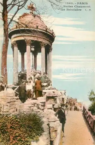 AK / Ansichtskarte Paris Buttes Chaumont Belvedere Paris