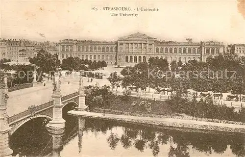 AK / Ansichtskarte Strasbourg_Alsace Universitaet  Strasbourg Alsace