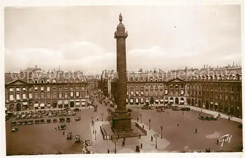 AK / Ansichtskarte Paris Place Vendome Les Merveilles Paris