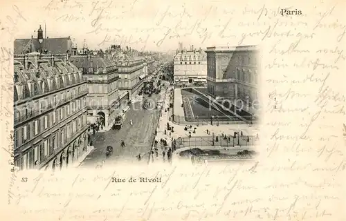 AK / Ansichtskarte Paris Rue de Rivoli Paris