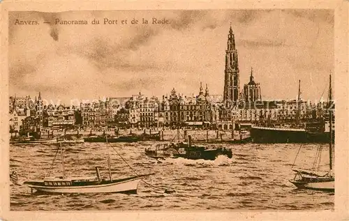 AK / Ansichtskarte Anvers_Antwerpen Panorama Port Rade Anvers Antwerpen