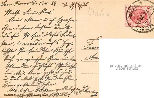 AK / Ansichtskarte Sanremo Contadino con mulo Sanremo