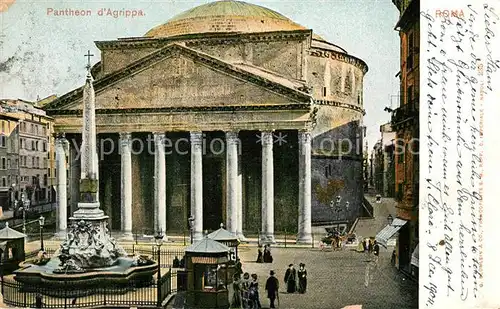 AK / Ansichtskarte Roma_Rom Pantheon d Agrippa Roma_Rom