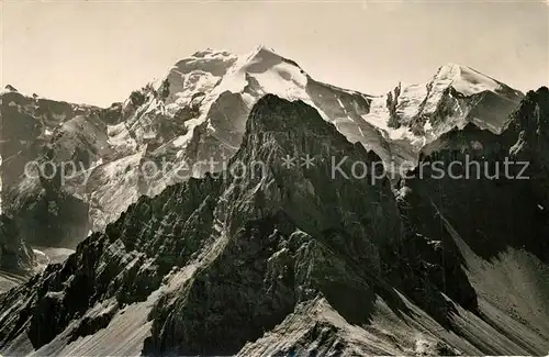 AK / Ansichtskarte Bunderspitz Balmhorn Alteis Rinderhorn Kleiner Lohner Bunderspitz