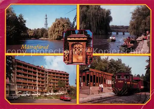 AK / Ansichtskarte Matrafuered Hotelanlage Eisenbahn Bootsanlegestelle Matrafuered