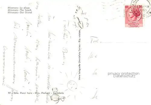 AK / Ansichtskarte Miramare Strand Miramare
