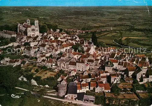 AK / Ansichtskarte Vezelay Fliegeraufnahme Vezelay