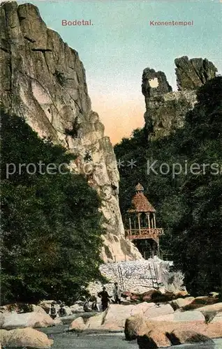 AK / Ansichtskarte Bodetal_Harz Kronentempel Bodetal Harz