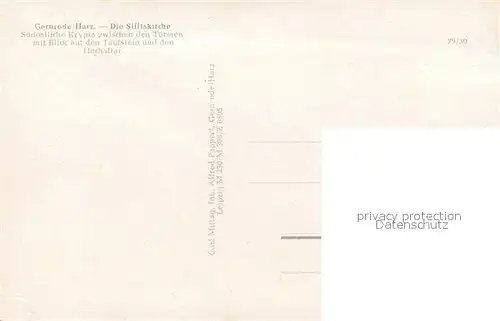 AK / Ansichtskarte Gernrode_Harz Stiftskirche Innenansicht Krypta Taufstein Hochaltar Gernrode Harz