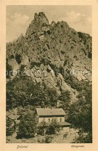 AK / Ansichtskarte Bodetal_Harz Koenigsruhe Bodetal Harz