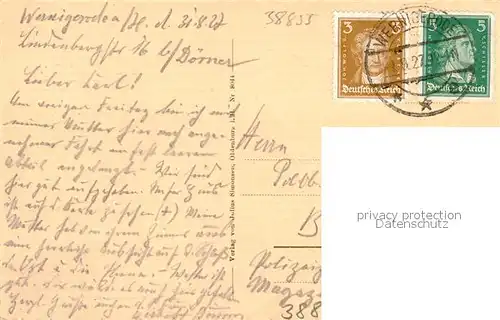 AK / Ansichtskarte Wernigerode_Harz Panorama mit Blick zum Brocken Wernigerode Harz