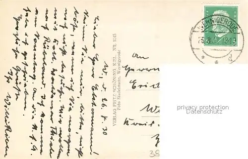 AK / Ansichtskarte Wernigerode_Harz Stadtpanorama mit Schloss Wernigerode Harz