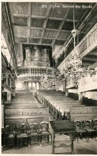 AK / Ansichtskarte Oybin Inneres der Kirche Oybin