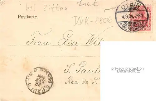 AK / Ansichtskarte Oybin Panorama Blick nach dem Scharfenstein Zittauer Gebirge Oybin