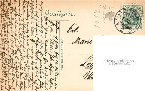 AK / Ansichtskarte Oybin Teilansicht mit Berg Oybin Zittauer Gebirge Oybin