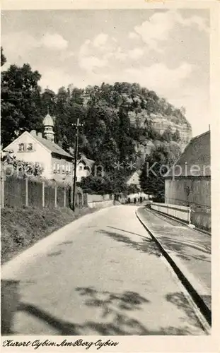 AK / Ansichtskarte Oybin Dorfstrasse Berg Oybin Zittauer Gebirge Oybin