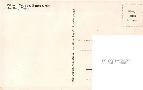 AK / Ansichtskarte Oybin Dorfstrasse Berg Oybin Zittauer Gebirge Oybin