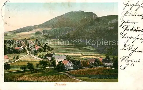 AK / Ansichtskarte Waltersdorf_Zittau Landschaftspanorama mit Berg Lausche Zittauer Gebirge Waltersdorf Zittau
