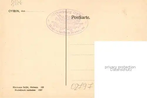 AK / Ansichtskarte Oybin Sehenswuerdigkeiten der Region Zittauer Gebirge Oybin