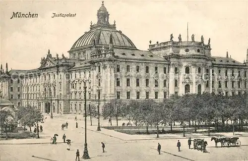 AK / Ansichtskarte Muenchen Justizpalast Muenchen