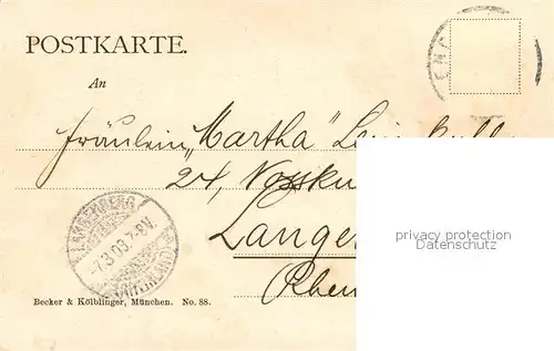 AK / Ansichtskarte Muenchen Totalansicht vom Maximilianeum Muenchen