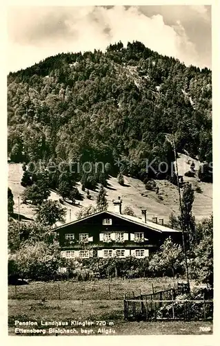 AK / Ansichtskarte Ettensberg_Allgaeu Pension Landhaus Klingler Allgaeuer Alpen Ettensberg Allgaeu