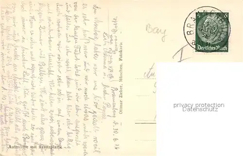 AK / Ansichtskarte Brannenburg mit Wendelstein Mangfallgebirge Kranzplatte Brannenburg