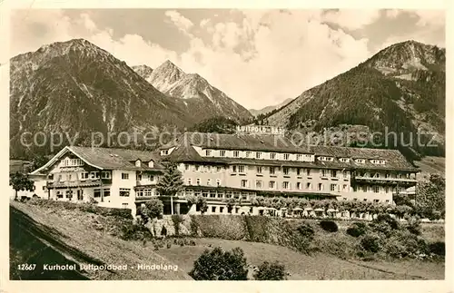 AK / Ansichtskarte Hindelang Kurhotel Luitpoldbad Allgaeuer Alpen Hindelang