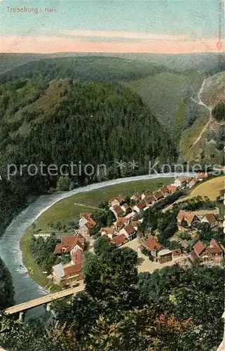 AK / Ansichtskarte Treseburg_Harz Landschaftspanorama Treseburg Harz