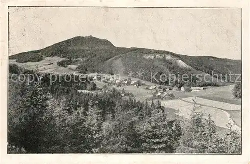 AK / Ansichtskarte Waltersdorf_Zittau Landschaftspanorama Blick auf die Lausche vom Hofeberg Waltersdorf Zittau