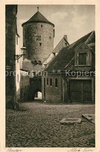 AK / Ansichtskarte Bautzen Nikolaiturm Serie Deutsche Heimatbilder Kupfertiefdruck Bautzen