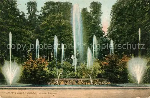 AK / Ansichtskarte Lichtenwalde_Sachsen Wasserkuenste Lichtenwalde Sachsen