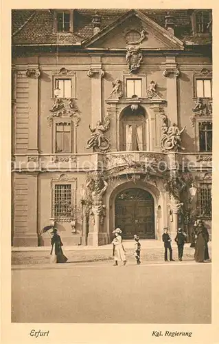 AK / Ansichtskarte Erfurt Koenigliche Regierung Heimatschutz Postkarte Erfurt