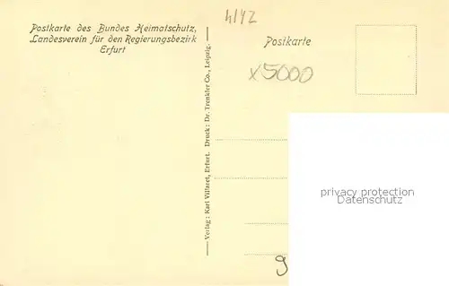 AK / Ansichtskarte Erfurt Koenigliche Regierung Heimatschutz Postkarte Erfurt