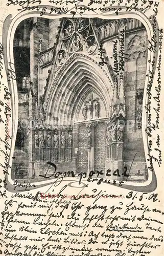AK / Ansichtskarte Erfurt Dom Hauptportal Erfurt