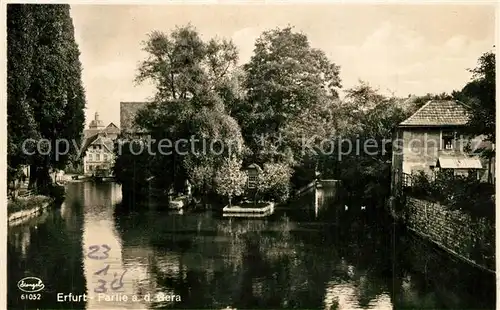 AK / Ansichtskarte Erfurt Partie an der Gera Erfurt