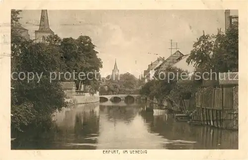 AK / Ansichtskarte Erfurt Klein Venedig Erfurt