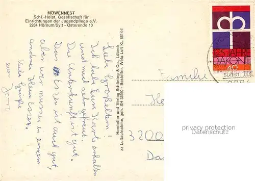 AK / Ansichtskarte Hoernum_Sylt Fliegeraufnahme Moewennest Hoernum Sylt