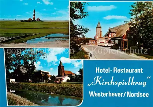 AK / Ansichtskarte Westerhever Hotel Kirchspielkrug Westerhever