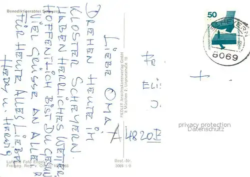 AK / Ansichtskarte Scheyern Benediktinerabtei Scheyern Fliegeraufnahme Scheyern