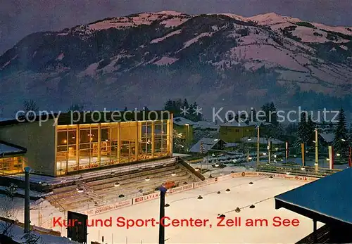 AK / Ansichtskarte Zell_See Kur  und Sport Center Hallenbad Kunsteisbahn Zell_See