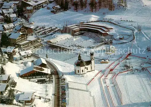 AK / Ansichtskarte Seefeld_Tirol Nordische Schi Weltmeisterschaften Fliegeraufnahme Seefeld Tirol