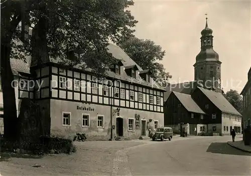 AK / Ansichtskarte Geising_Erzgebirge Ratskeller Geising Erzgebirge