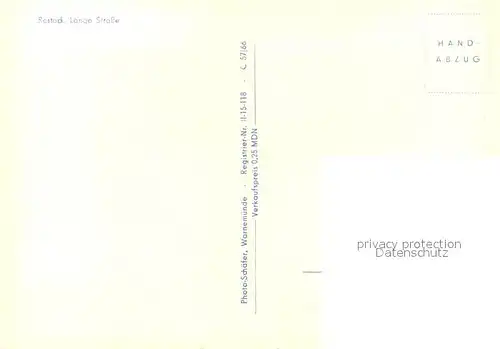 AK / Ansichtskarte Rostock_Mecklenburg Vorpommern Lange Strasse  Rostock