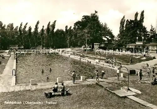 AK / Ansichtskarte Reichenbach_Oberlausitz Freibad Reichenbach_Oberlausitz